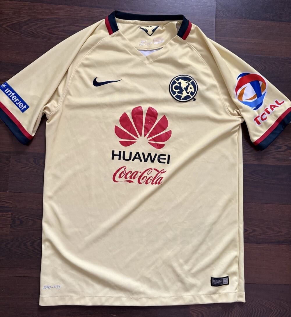 Rare Find 2015 Jersey Aguilas America Mexico Nike Men’s Sz Large